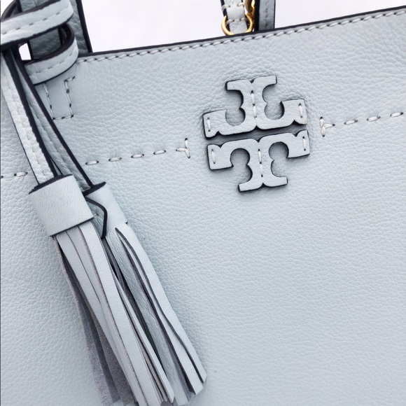 Gaby’sBags-Tory Burch Large Tote Turquoise Blue - Picture 4 of 7